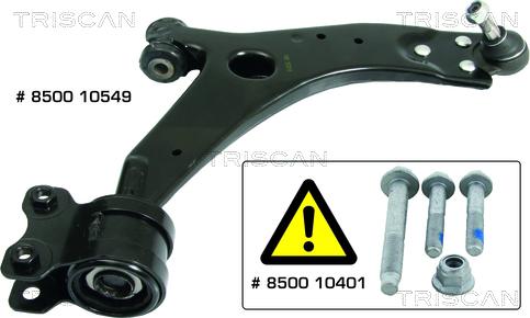 Kawe 8500 10549 - Bras de liaison, suspension de roue cwaw.fr