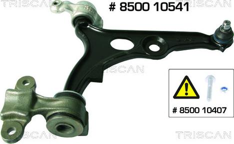 Kawe 8500 10541 - Bras de liaison, suspension de roue cwaw.fr