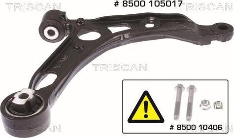 Kawe 8500 105017 - Bras de liaison, suspension de roue cwaw.fr