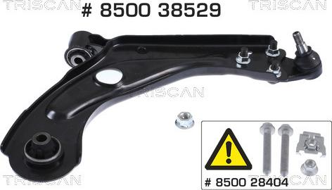 Kawe 8500 38529 - Bras de liaison, suspension de roue cwaw.fr