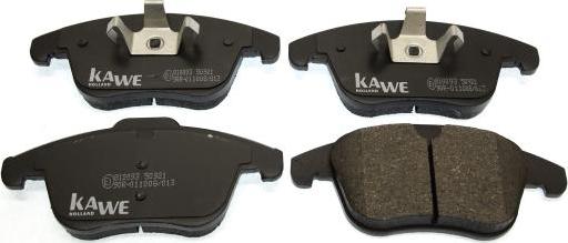 Kawe 810093 - Kit de plaquettes de frein, frein à disque cwaw.fr