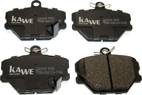 Kawe 810045 - Kit de plaquettes de frein, frein à disque cwaw.fr