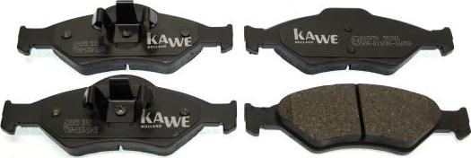 Kawe 810050 - Kit de plaquettes de frein, frein à disque cwaw.fr