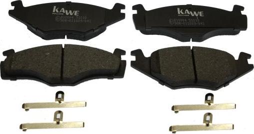 Kawe 810004 - Kit de plaquettes de frein, frein à disque cwaw.fr