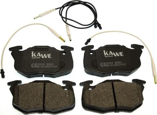 Kawe 810006 - Kit de plaquettes de frein, frein à disque cwaw.fr