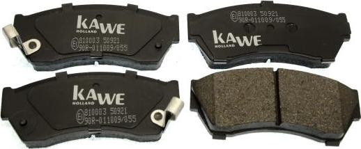 Kawe 810003 - Kit de plaquettes de frein, frein à disque cwaw.fr