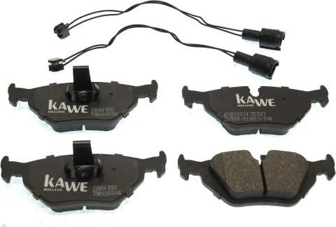 Kawe 810014 - Kit de plaquettes de frein, frein à disque cwaw.fr