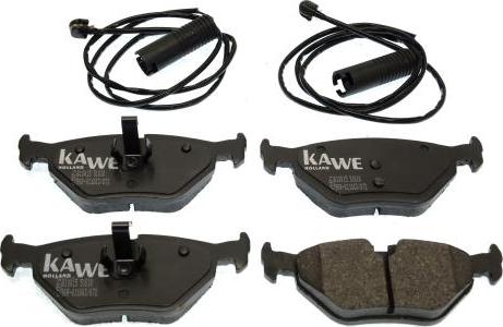 Kawe 810015 - Kit de plaquettes de frein, frein à disque cwaw.fr