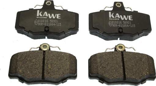 Kawe 810016 - Kit de plaquettes de frein, frein à disque cwaw.fr