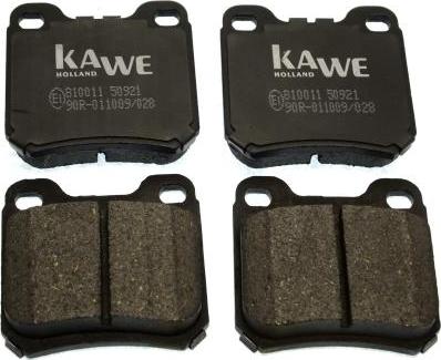 Kawe 810011 - Kit de plaquettes de frein, frein à disque cwaw.fr