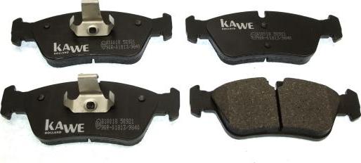 Kawe 810018 - Kit de plaquettes de frein, frein à disque cwaw.fr