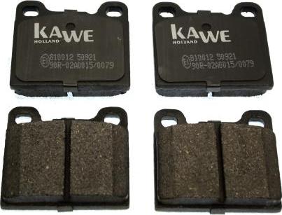 Kawe 810012 - Kit de plaquettes de frein, frein à disque cwaw.fr