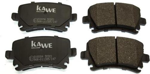 Kawe 810084 - Kit de plaquettes de frein, frein à disque cwaw.fr