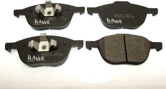 Kawe 810 087 - Kit de plaquettes de frein, frein à disque cwaw.fr