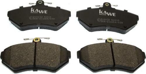 Kawe 810032 - Kit de plaquettes de frein, frein à disque cwaw.fr