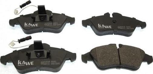 Kawe 810025 - Kit de plaquettes de frein, frein à disque cwaw.fr