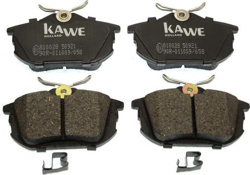 Kawe 810028 - Kit de plaquettes de frein, frein à disque cwaw.fr