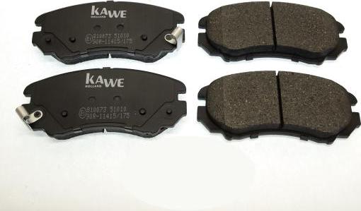 Kawe 810073 - Kit de plaquettes de frein, frein à disque cwaw.fr