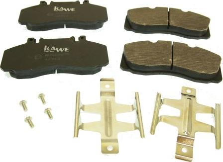 Kawe 88092 - Kit de plaquettes de frein, frein à disque cwaw.fr