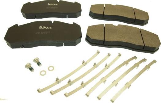 Kawe 88085 - Kit de plaquettes de frein, frein à disque cwaw.fr