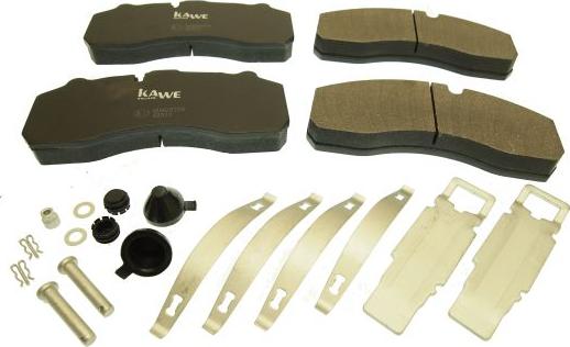 Kawe 88081 - Kit de plaquettes de frein, frein à disque cwaw.fr