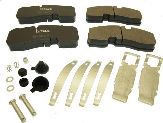 Kawe 88083 - Kit de plaquettes de frein, frein à disque cwaw.fr