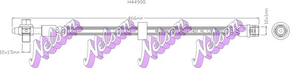 Kawe H4490Q - Flexible de frein cwaw.fr