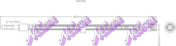 Kawe H4490 - Flexible de frein cwaw.fr