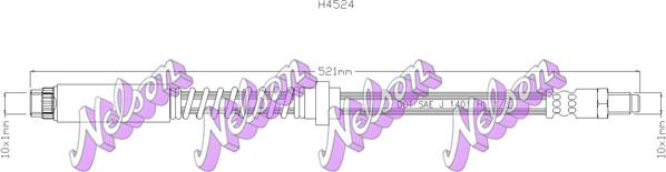 Kawe H4524 - Flexible de frein cwaw.fr