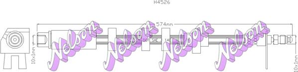 Kawe H4526 - Flexible de frein cwaw.fr