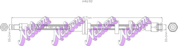 Kawe H4692 - Flexible de frein cwaw.fr