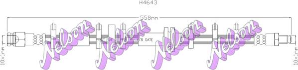 Kawe H4643 - Flexible de frein cwaw.fr