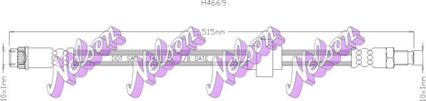 Kawe H4669 - Flexible de frein cwaw.fr