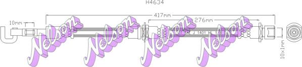 Kawe H4634 - Flexible de frein cwaw.fr