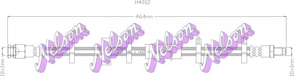 Kawe H4012 - Flexible de frein cwaw.fr