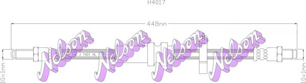 Kawe H4017 - Flexible de frein cwaw.fr