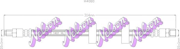 Kawe H4080 - Flexible de frein cwaw.fr