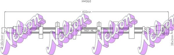 Kawe H4160 - Flexible de frein cwaw.fr