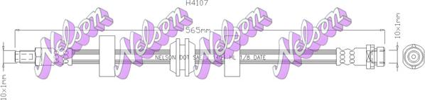 Kawe H4107 - Flexible de frein cwaw.fr