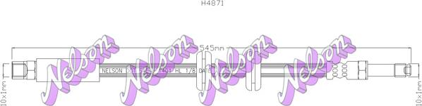 Kawe H4871 - Flexible de frein cwaw.fr