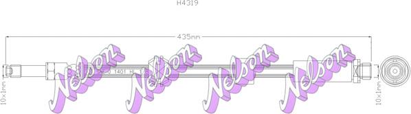 Kawe H4319 - Flexible de frein cwaw.fr