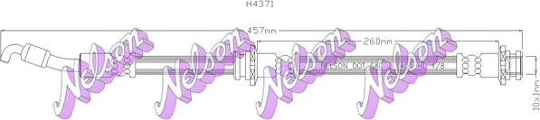 Kawe H4371 - Flexible de frein cwaw.fr