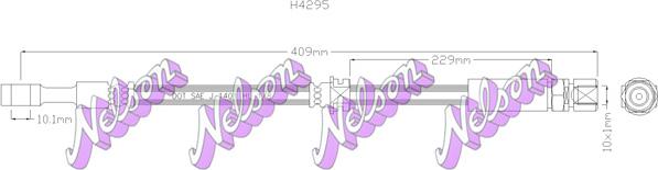 Kawe H4295 - Flexible de frein cwaw.fr