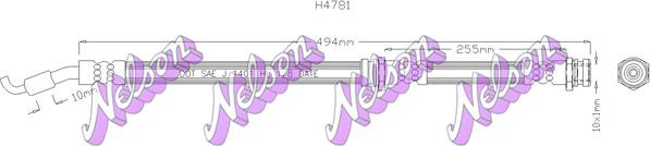 Kawe H4781 - Flexible de frein cwaw.fr