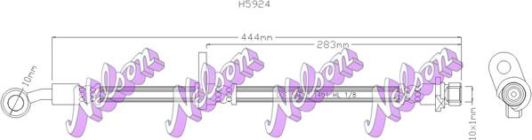 Kawe H5924 - Flexible de frein cwaw.fr