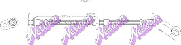 Kawe H5463 - Flexible de frein cwaw.fr