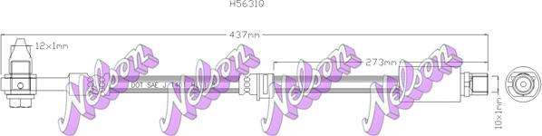 Kawe H5631Q - Flexible de frein cwaw.fr