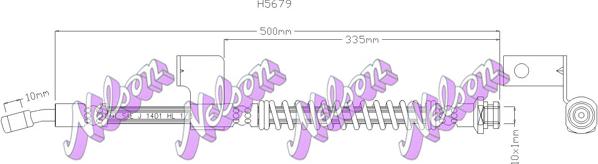 Kawe H5679 - Flexible de frein cwaw.fr