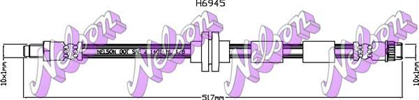 Kawe H6945 - Flexible de frein cwaw.fr