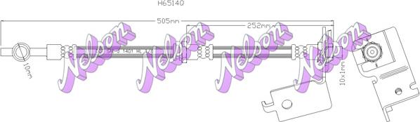 Kawe H6514Q - Flexible de frein cwaw.fr